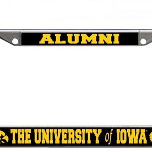 University of Iowa Alumni Metal Tag Frame
